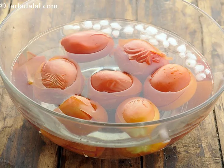 Step 7 – Remove and immerse them in cold water for some time.