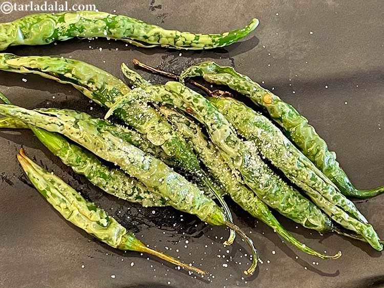 Step 7 – Sprinkle the salt and toss gently.