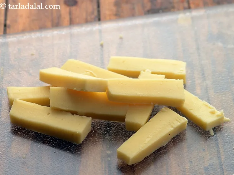 Step 8 – To proceed making&nbsp;<strong>fried mozzarella sticks | homemade mozzarella cheese sticks | &nbsp;Indian style cheese sticks …