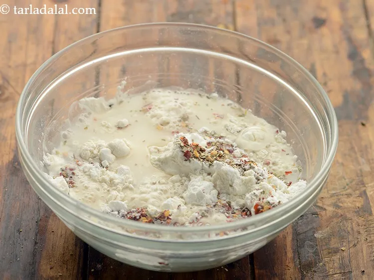 Step 6 – Add &frac12; cup of water.