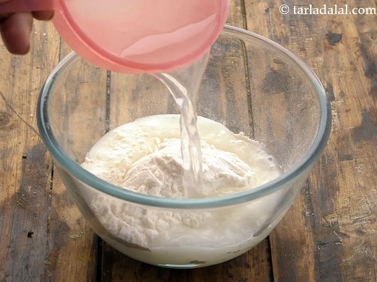 Step 28 – To make plain flour-water mixture, add water gradually. The quantity of water often depends on …