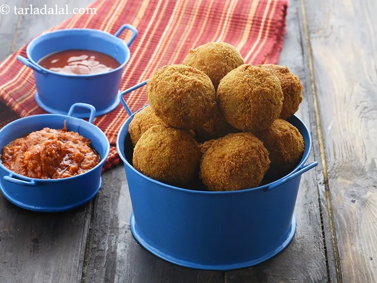Step 26 – Serve <strong>fried vegetable balls recipe | crunchy veggie balls | fried mixed veg balls | …