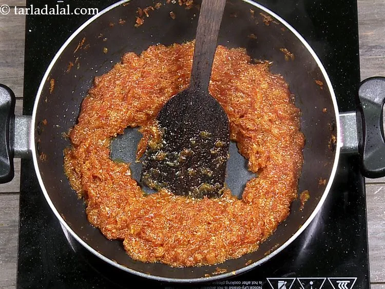 Step 19 – Mix well and cook on a medium flame for another 3 minutes, while stirring continuously.