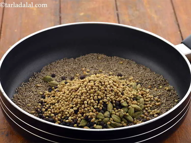 स्टेप 5 – खडा धनिया डालें। बहुत से लोग प्रत्येक मसाले को व्यक्तिगत …