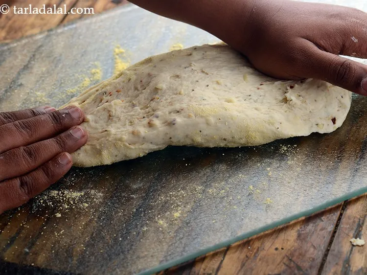 Step 27 – Knead it till smooth by stretching it and folding it back. Do not compromise on …