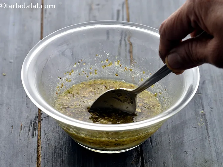 Step 8 – <div> Mix well and keep the garlic butter aside. We will now use it for …