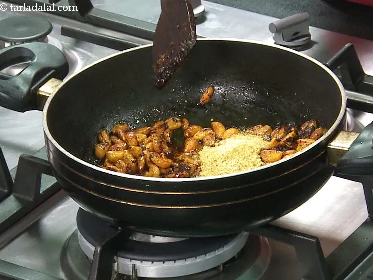 Step 15 – Add the prepared masala powder.