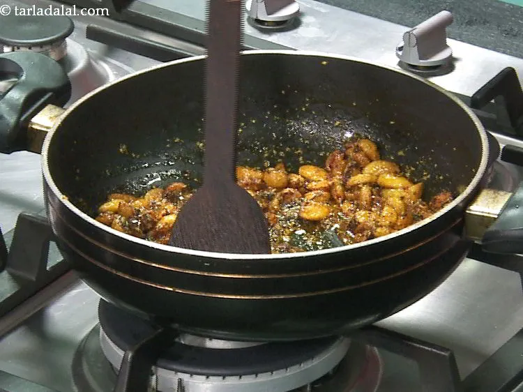 Step 16 – Mix well and cook for another minute. You do not want to burn them as …