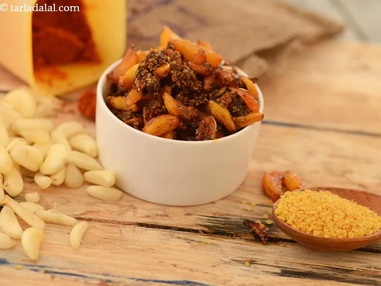 Step 18 – Store in a cool dry place. You can serve&nbsp;<strong>garlic pickle | lahsun achar | Punjabi …