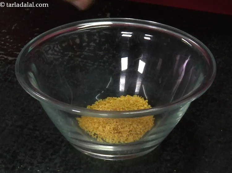Step 2 – Add split fenugreek seeds.
