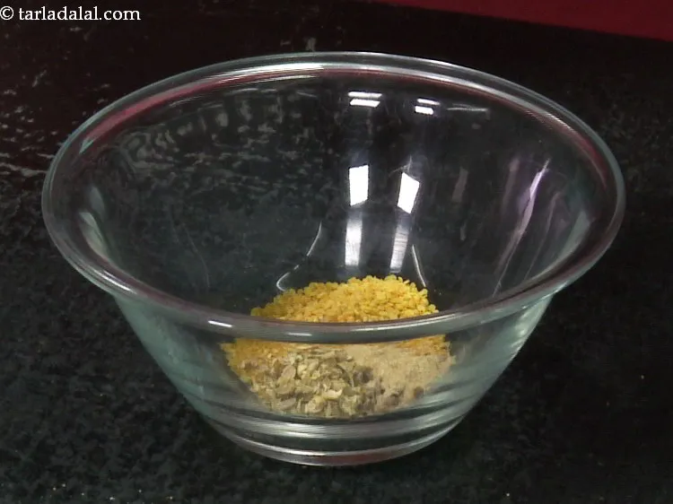 Step 5 – Add asafoetida. Many people even dry roast these spices before grinding, that is optional.