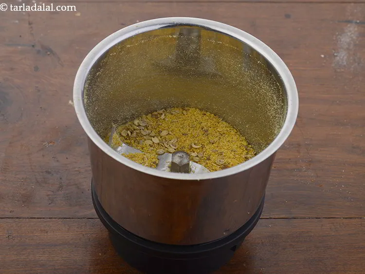 Step 6 – Without using any water, blend them in a mixer jar to a smooth powder. Keep …