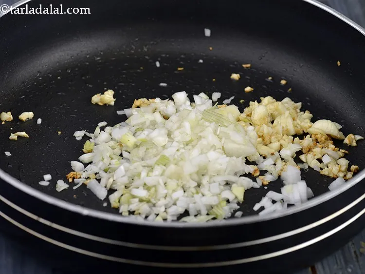Step 24 – Add the spring onion whites now. The spring onion whites lend a slight sweet taste …