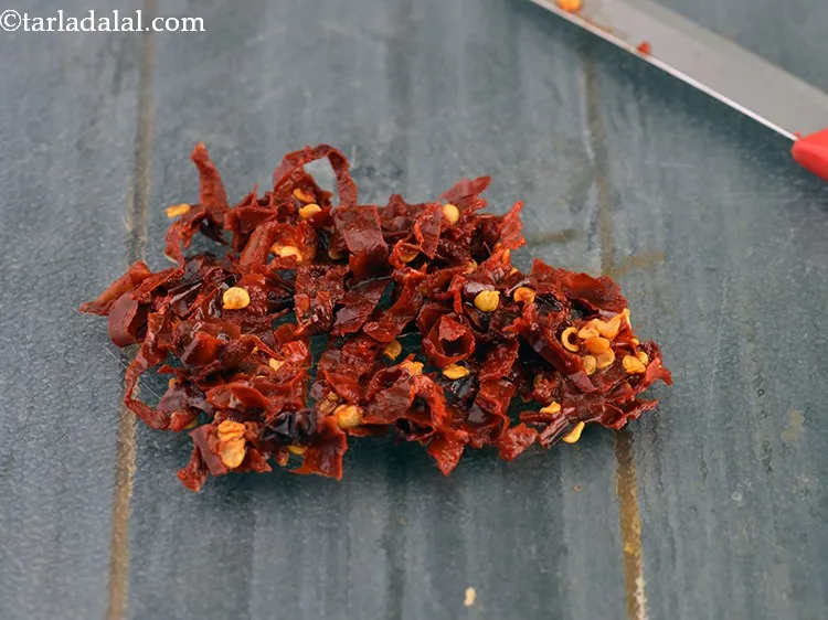 Step 3 – Then finely chop them.