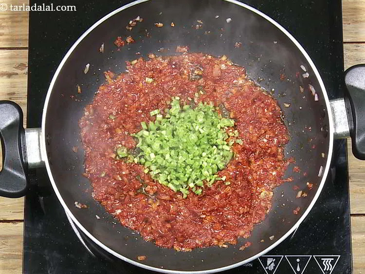 Step 18 – Add french beans.