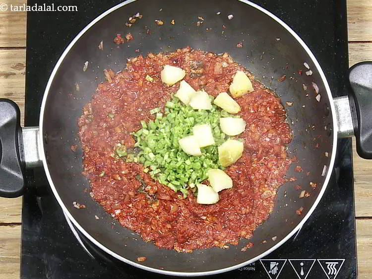 Step 19 – Add potatoes.