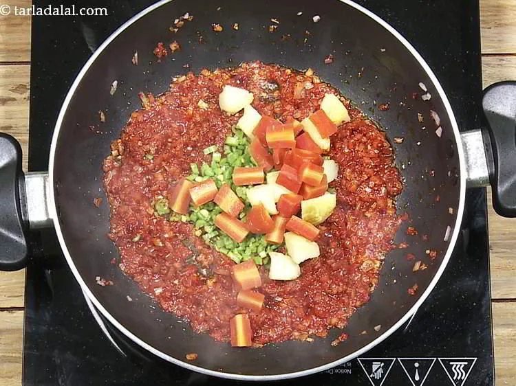 Step 20 – Add carrots.