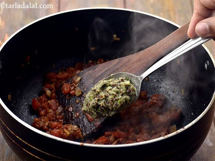 Step 16 – Add half of the mustard paste and mix it well with the rest of the …