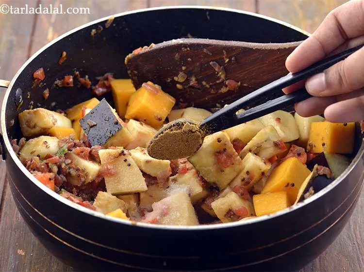 Step 19 – Add the cumin powder.