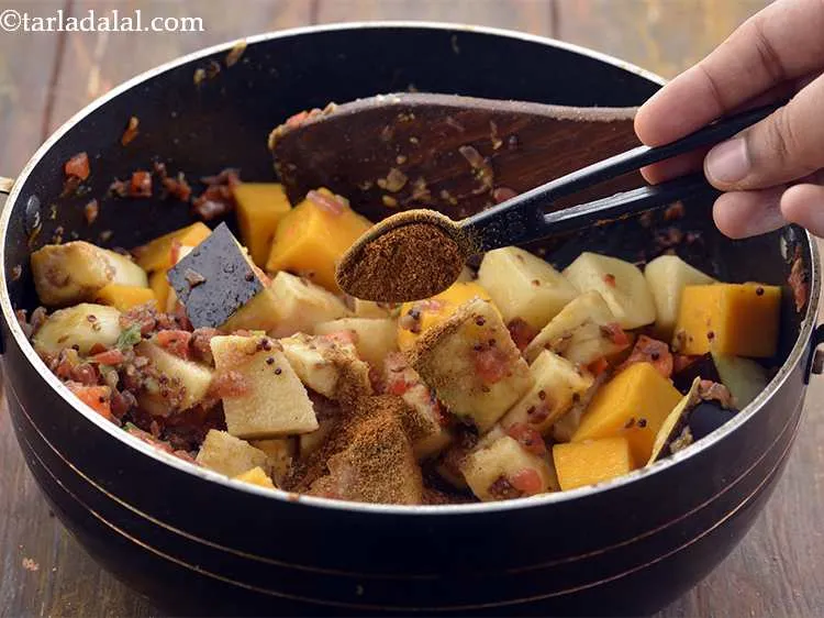 Step 20 – Add the garam masala.