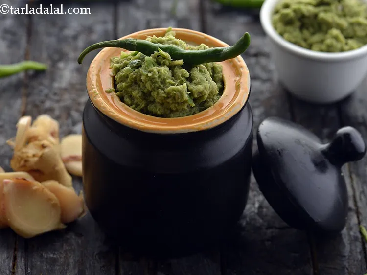 Step 9 – Add 2 tsp&nbsp;<a href="https://www.tarladalal.com/glossary-ginger-green-chilli-paste-adrak-mirch-ki-paste-adrak-mirchi-paste-139i">ginger-green chilli paste</a>.