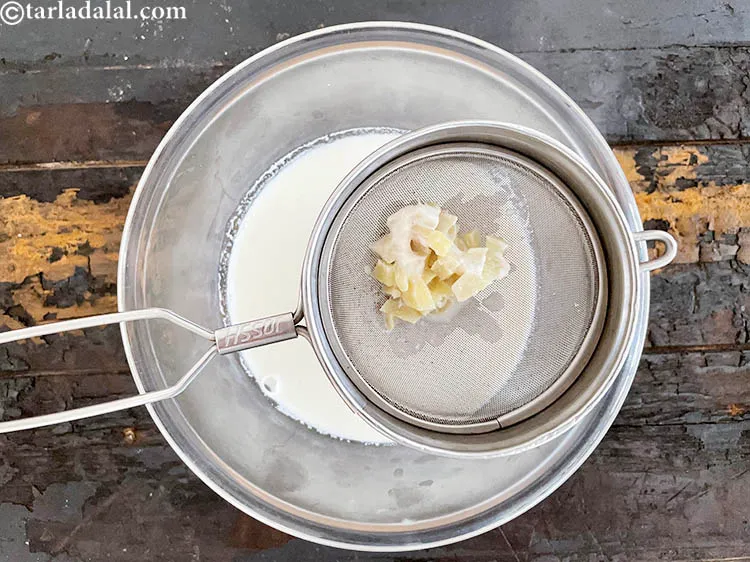 Step 16 – Strain the mixture.