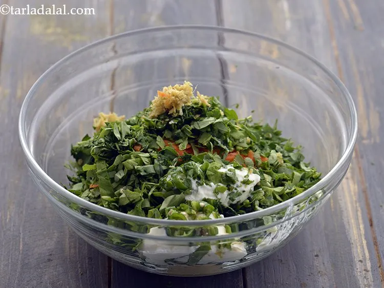 Step 23 – Add the curd. It helps in making&nbsp;<strong>chana dal pancake</strong>&nbsp;soft.