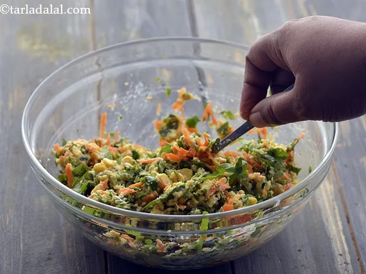 Step 26 – Mix well and our batter for the&nbsp;<strong>chana dal pancake</strong>&nbsp;is ready!