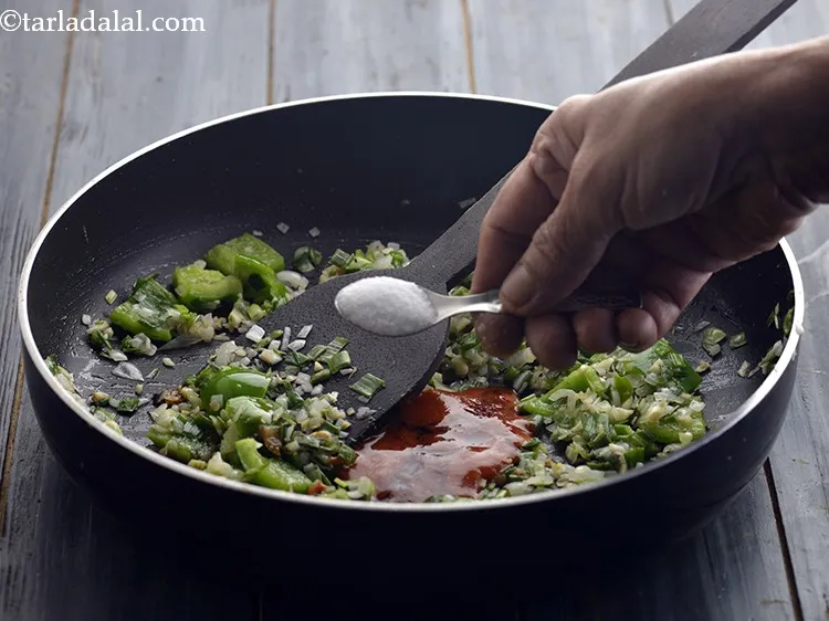 Step 37 – Add the vinegar and salt. You can adjust the quantity of all the sauce to …