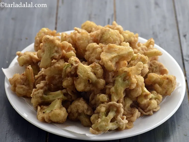 Step 23 – Drain the cauliflower florets on absorbent paper.