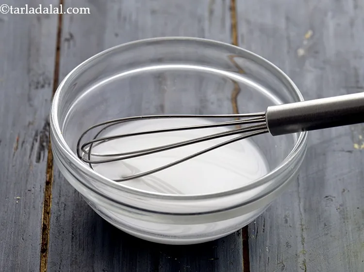 Step 26 – Mix well and keep the cornflour slurry aside.