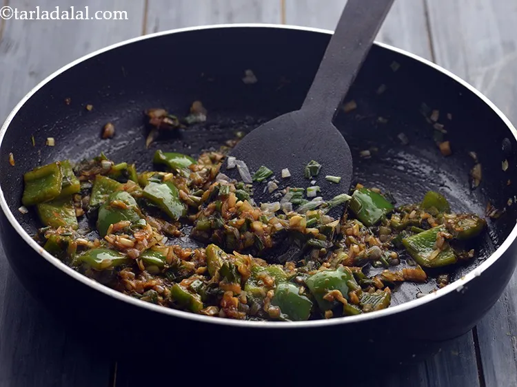 Step 38 – Saut&eacute; on high flame for 1 minute.