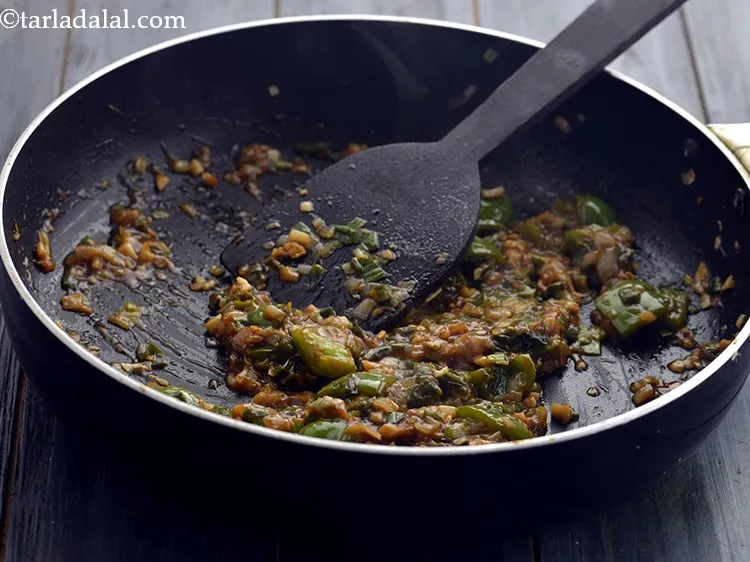 Step 40 – Mix well and cook on a high flame for a few seconds.