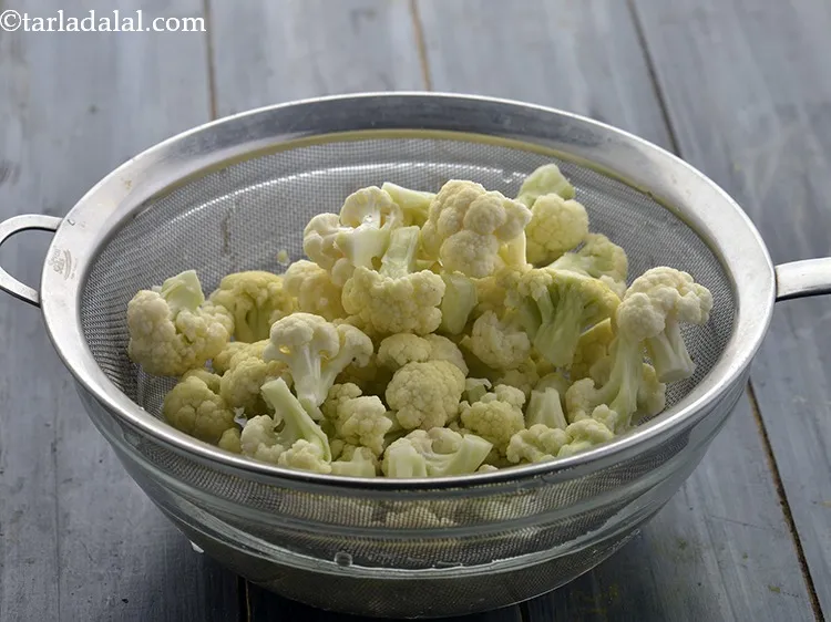 Step 8 – Strain it using a strainer.