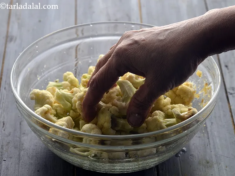 Step 11 – Mix well, cover with a lid and keep aside to marinate for 15 to 20 …