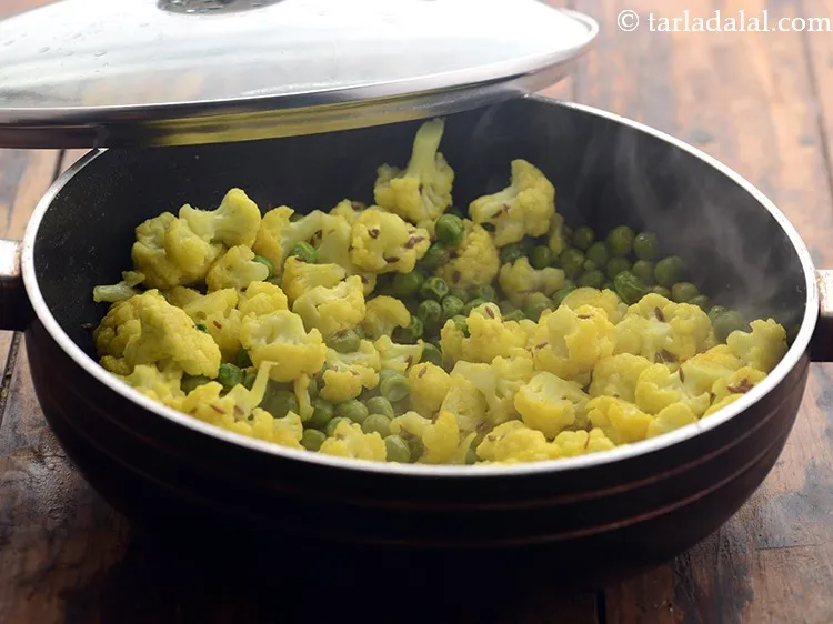 Step 18 – Cook till the cauliflower is succulent and just done, do not overcook as we want …