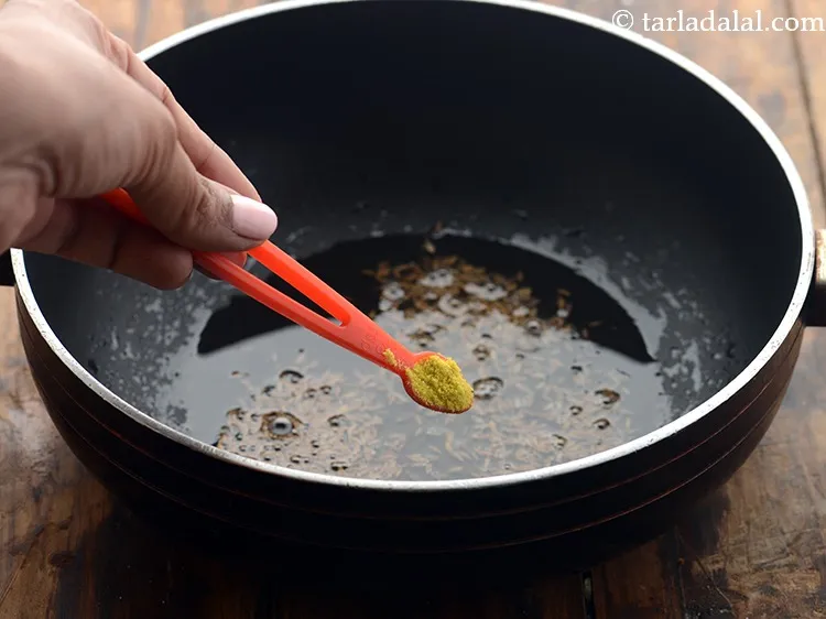 Step 5 – Add asafoetida.
