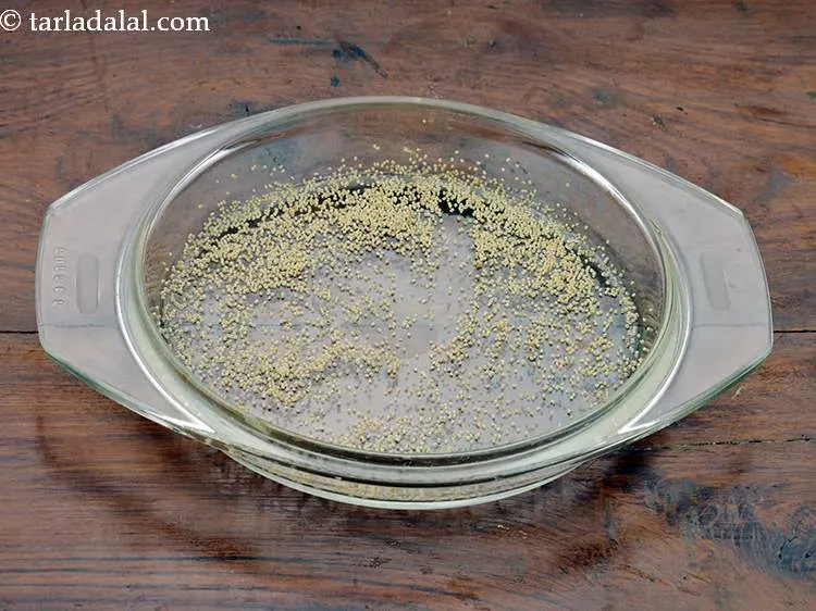 Step 3 – Sprinkle the poppy seeds evenly over it. This is done so that after the <strong>microwave …