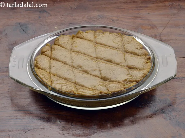 Step 12 – Cut into diamond shapes using a knife while it is still warm.