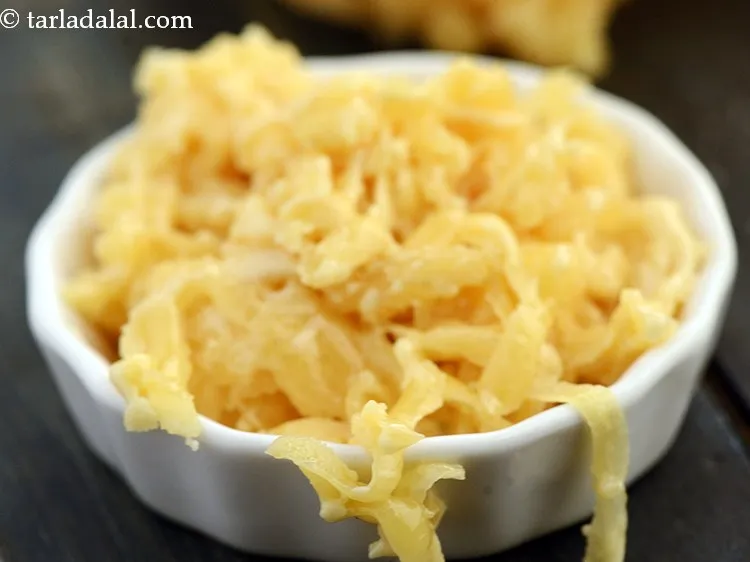 Step 16 – Add 2 tbsp&nbsp;<a href="https://www.tarladalal.com/glossary-grated-jaggery-947i">grated jaggery (gur)</a>.