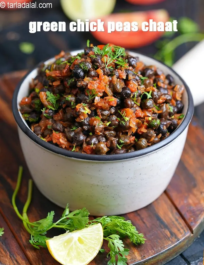 Step 20 – Serve <strong>masala chana | green chick peas chaat | hara chana chaat &nbsp;| high protein …