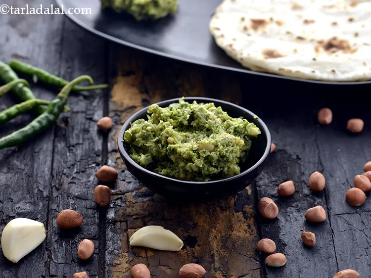 Step 15 – Enjoy the <strong>Thecha (</strong><strong>Maharashtrain&nbsp;</strong><strong>Hirvi Mirchi Cha Thecha)</strong> with various bhakri recipes like <a href="https://www.tarladalal.com/Rice-Bhakri-2982r" target="_blank">Rice …