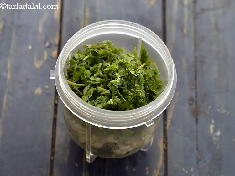 Step 11 – Add the coriander.