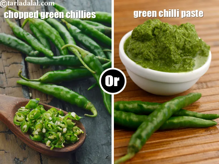 Step 48 – Chilli flakes in the stuffing can be replaced with finely chopped green chillies or green …