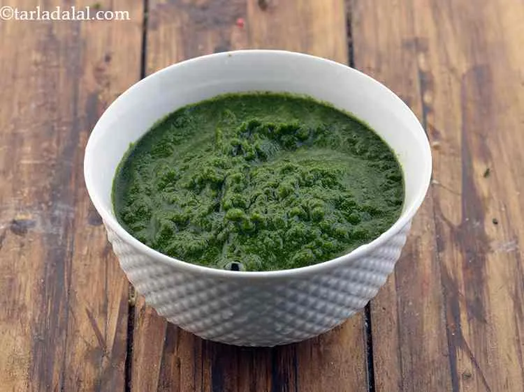 Step 19 – Remove in a bowl and use&nbsp;<strong>nutritious green chutney</strong>&nbsp;as required. This will yield around 1 cup …