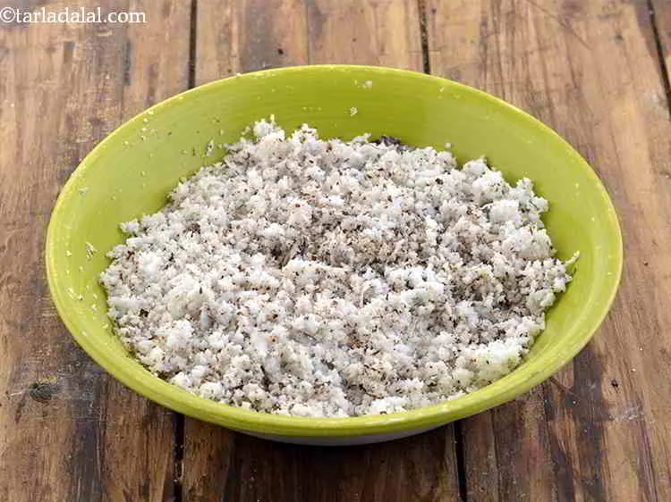 Step 5 – Also, we have added freshly grated coconut in this recipe to make it a little …