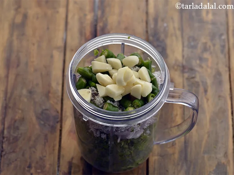 Step 9 – Add garlic.