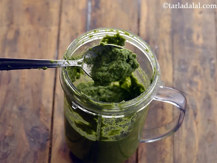 Step 12 – Grind to a coarse paste. Keep aside.