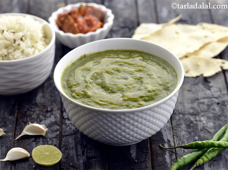 Step 31 – Serve&nbsp;<strong>green dal fry |&nbsp;toovar and moong dal fry with green masala | tuvar and yellow …