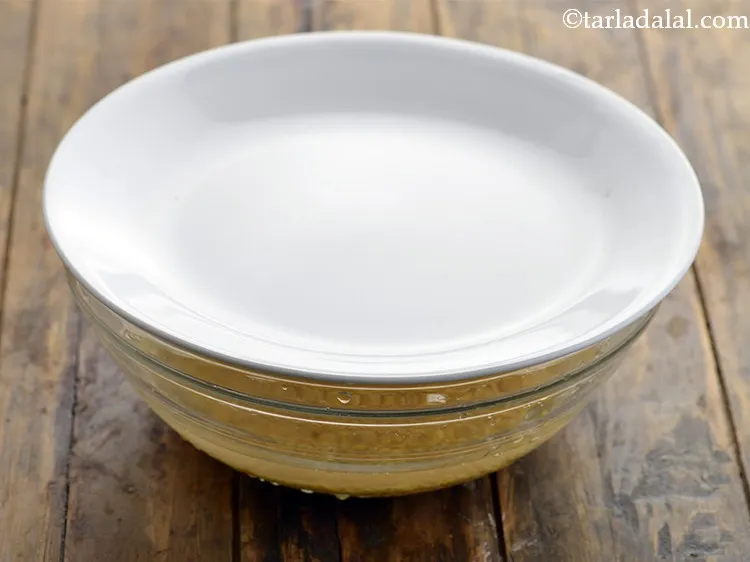 Step 17 – Cover with a lid and keep aside for 30 to 45 minutes.